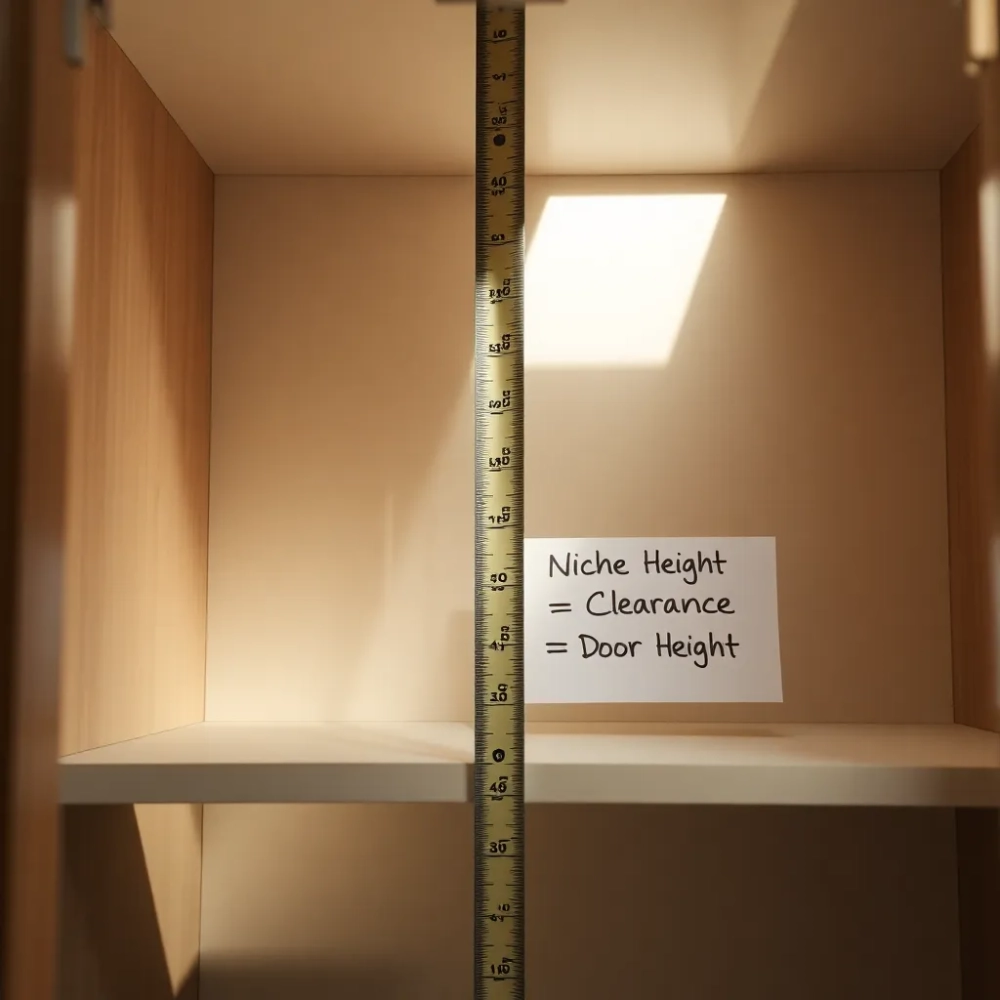 Jak obliczyć wysokość drzwi do szafy przesuwnej