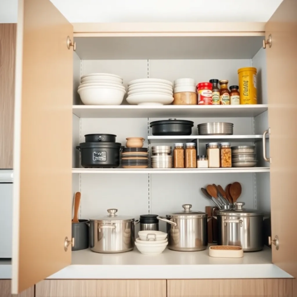 Jak poukładać w szafkach kuchennych