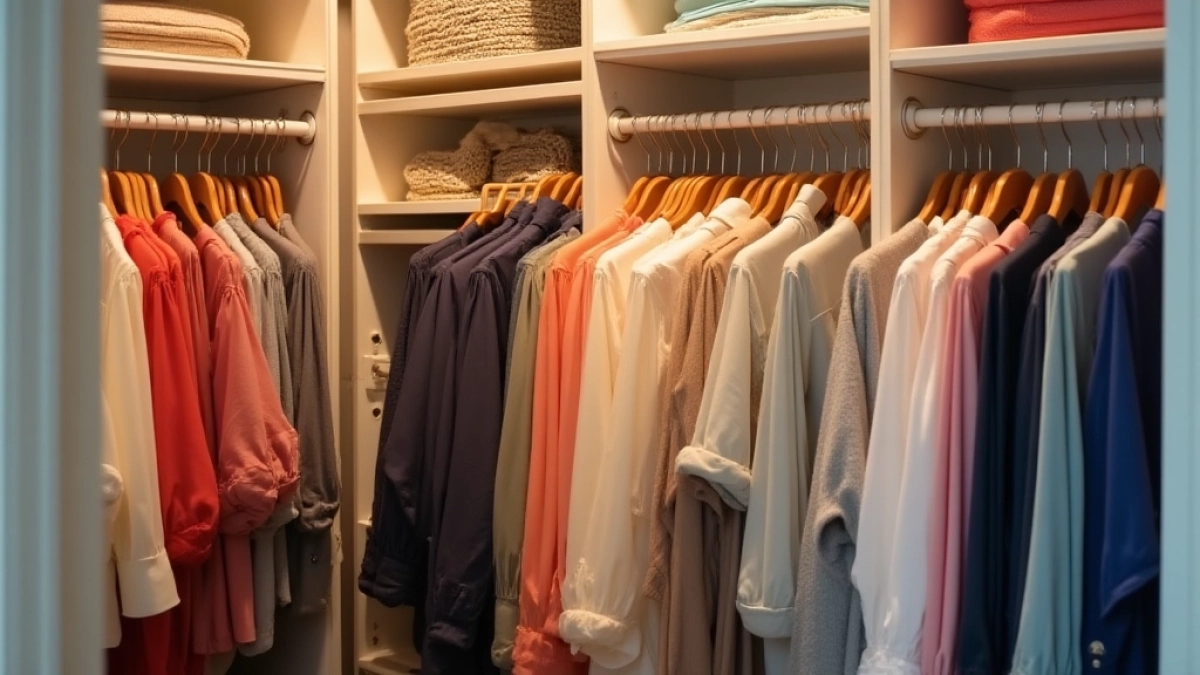 Jak układać bluzki w szafie