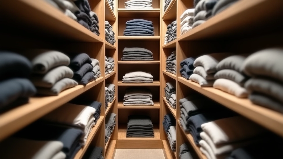 Jak układać ubrania w głębokiej szafie