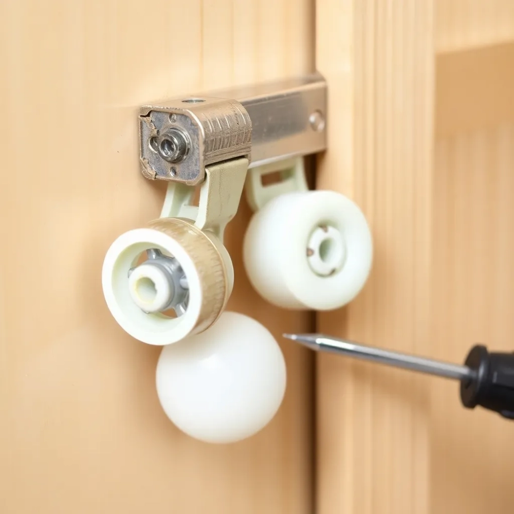 Jak zamontować rolki do szafy przesuwnej