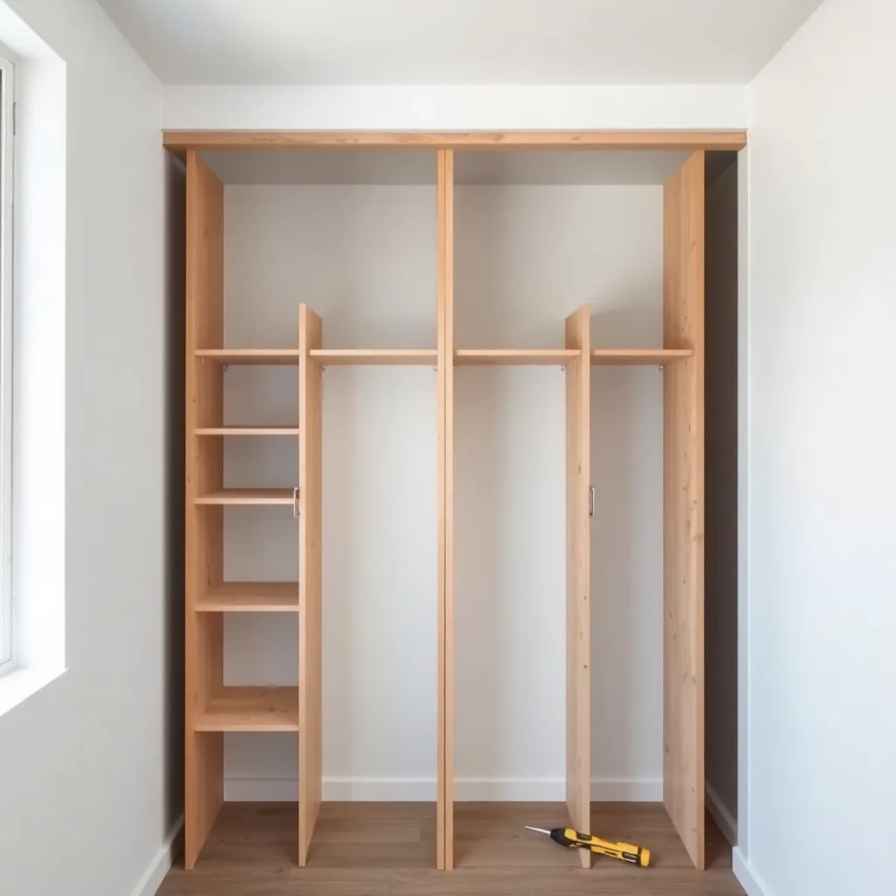 Jak zrobić szafę wnękową z drzwiami otwieranymi