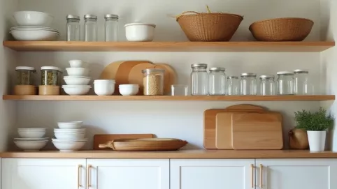 Co postawić na górnych szafkach w kuchni