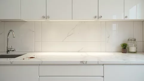 Czy układać płytki pod szafkami w kuchni