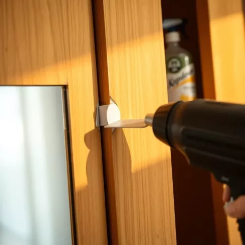 Jak odkleić lustro od szafy