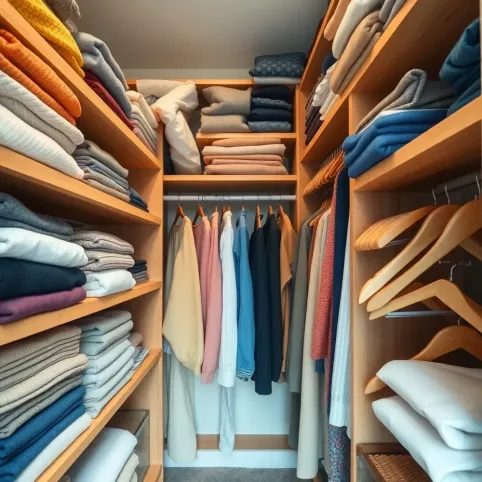 Jak przechowywać ubrania w szafie