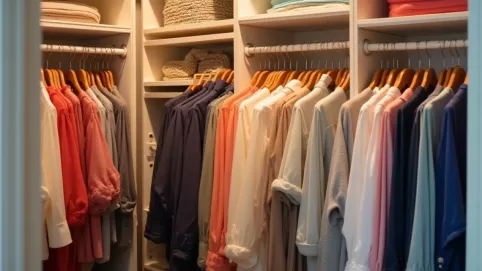 Jak układać bluzki w szafie