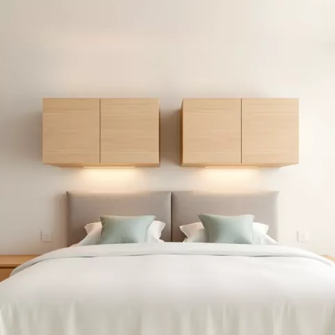 Szafki wiszące do sypialni nad łóżko