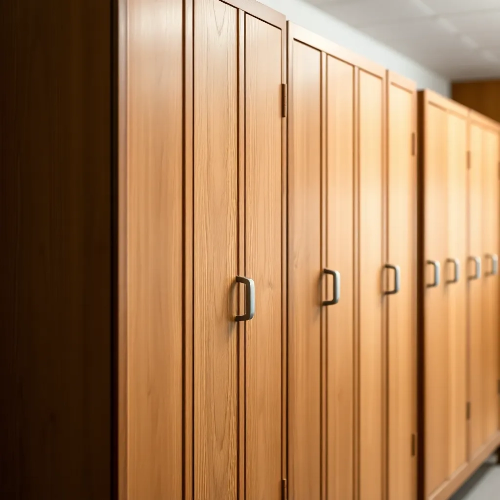 Szafki do szatni drewniane