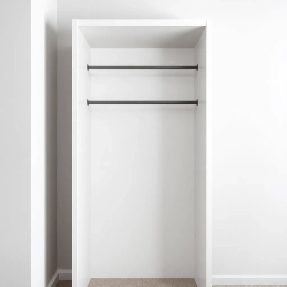 Wąska szafa z drążkiem